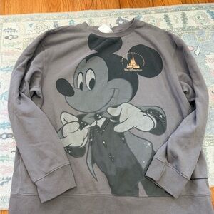 50th Anniversary Disney Gray Mickey Mouse Sweatshirt